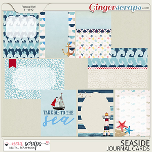 Seaside - Journal Cards - by Neia Scraps