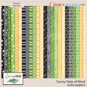 Sunny State of Mind Extra Papers by ScrapChat Designs