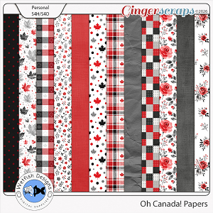 Oh Canada Papers by Wetfish Designs