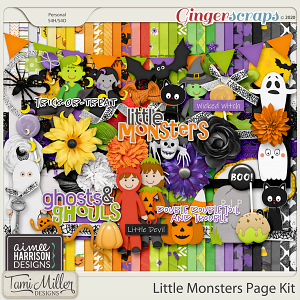 Little Monsters Page Kit by Aimee Harrison and Tami Miller