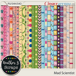 Mad Scientist PAPERS by Heather Z Scraps