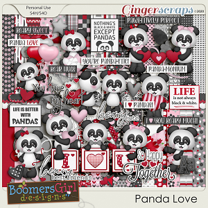 Panda Love by BoomersGirl Designs