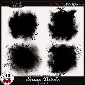 Snow Birds Masks by ADB Designs