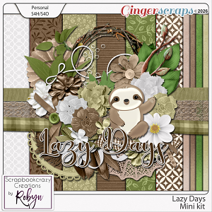 Lazy Days Mini Kit by Scrapbookcrazy Creations Lazy Days Mini Kit by Scrapbookcrazy Creations
