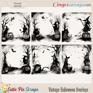 Vintage Halloween Overlays 07