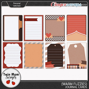 Warm Fuzzies - JOURNAL CARDS by Twin Mom Scraps