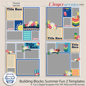 Building Blocks: Summer Fun 2 Templates by Miss Fish