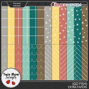 Go Fish - EXTRA PAPERS by Twin Mom Scraps