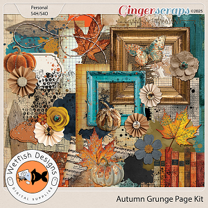Autumn Grunge Page Kit by Wetfish Designs