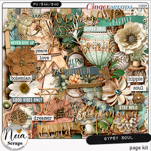 Gypsy Soul - Page Kit - by Neia Scraps