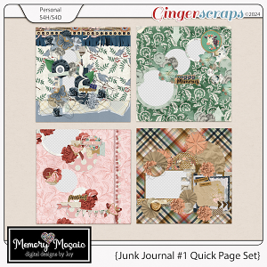 Junk Journal #1 Quick Page Set by Memory Mosaic