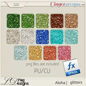 Aloha: Glitterstyles by LDragDesigns