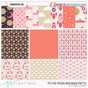 To the Moon and Back Patterns (CU) by GS Creations