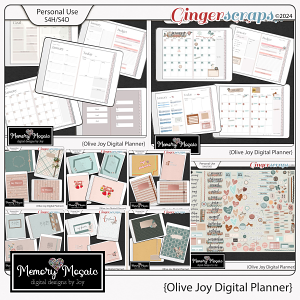 Olive Joy Digital Planner by Memory Mosaic