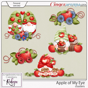 Apple of My Eye Clusters by Scrapbookcrazy Creations