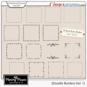 Doodle Borders Vol. 1 by Memory Mosaic
