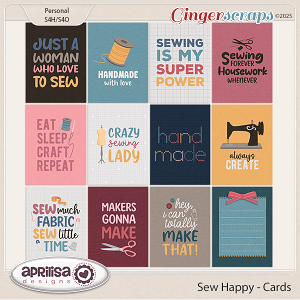 Sew Happy - Cards by Aprilisa Designs