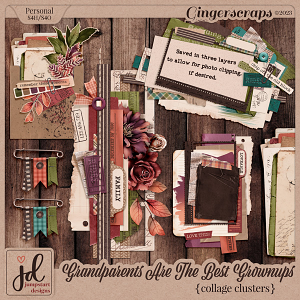 Grandparents Are The Best Grownups {Collage Clusters}