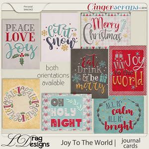 Joy To The World: Journal Cards by LDragDesigns