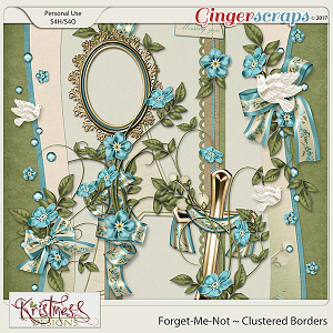 Forget-Me-Not Clustered Borders