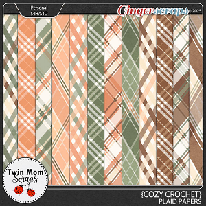 Cozy Crochet - PLAID PAPERS by Twin Mom Scraps