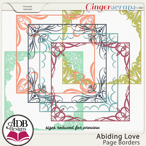 Abiding Love Page Borders by ADB Designs