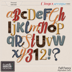 Fall Fancy Alpha Sets by Aimee Harrison