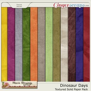 Dinosaur Days Textured Paper Pack by Moore Blessings Digital Design