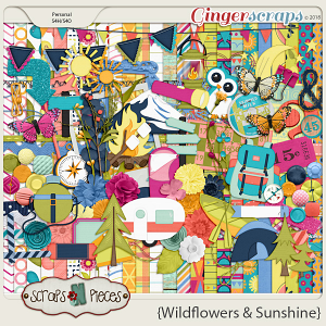 Wildflowers and Sunshine kit by Scraps N Pieces