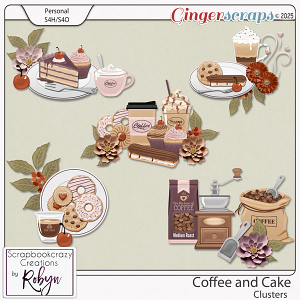 Coffee and Cake Clusters by Scrapbookcrazy Creations