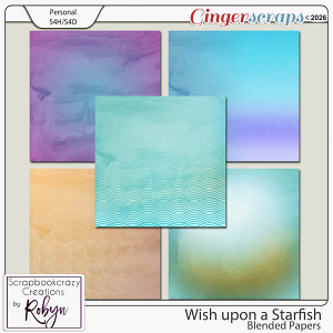 Wish upon a Starfish Blended papers by Scrapbookcrazy Creations Wish upon a Starfish Blended papers by Scrapbookcrazy Creations