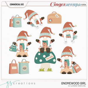 Gnomewood Girl Layered Templates (CU) by GS Creations