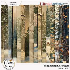 Woodland Christmas - Special papers - by Neia Scraps