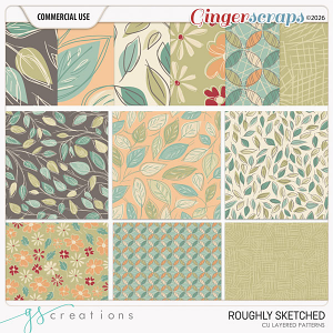 Roughly Sketched Patterns (CU) by GS Creations