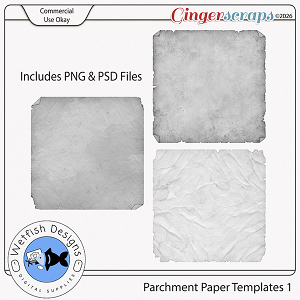 CU Parchment Paper Templates 1 by Wetfish Designs