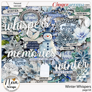 Winter Whispers - Page Kit - by Neia Scraps