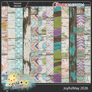 Joyful May 2026 Wood Papers