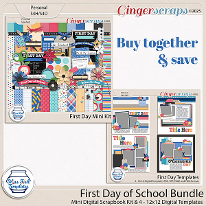 First Day of School Bundle- Kit & Templates by Miss Fish