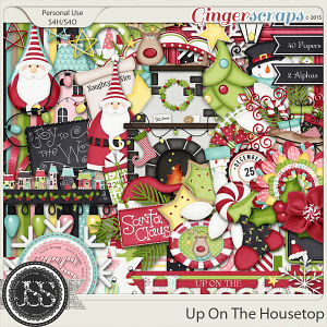 Up On The Housetop Digital Scrapbooking Kit