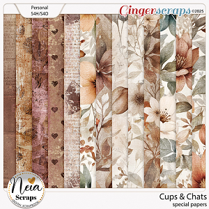 Cups & Chats - Special Papers - by Neia Scraps