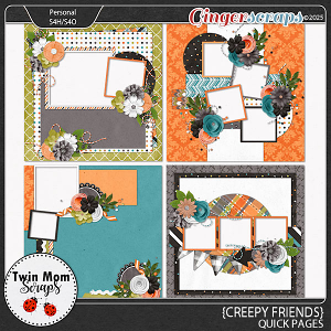 Creepy Friends - QUICK PAGES by Twin Mom Scraps
