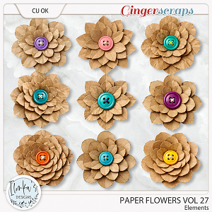 CU Paper Flowers Vol 27 by Ilonka's Designs