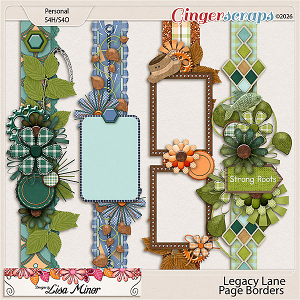 Legacy Lane Page Borders from Designs by Lisa Minor