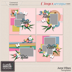June Vibes Templates by Aimee Harrison
