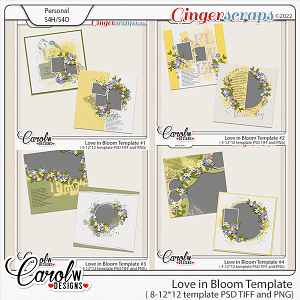 Love in Bloom-Template Bundle