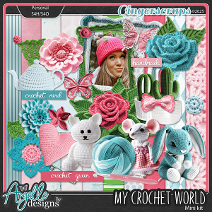 My Crochet World. Mini kit by Angelle Designs