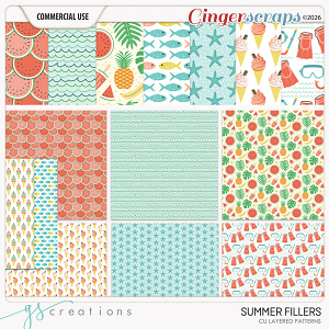 Summer Filler Layered Patterns (CU) by GS Creations