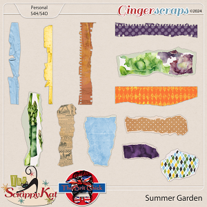 Summer Garden Torn Bits Add-on by The Scrappy Kat