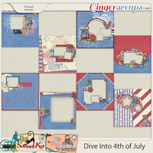 Dive Into the 4th of July Quick Pages by The Scrappy Kat