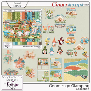 Gnomes go glamping Collection by Scrapbookcrazy Creations